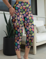Leggings de yoga taille haute personnalisés à motifs, grande taille, imprimé œuf de Pâques, sublimation personnalisée, faible MOQ