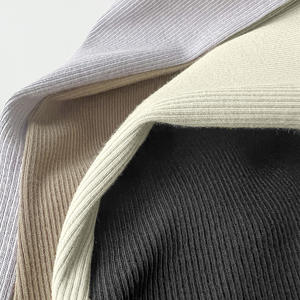 Fascia a contrasto in <span class=keywords><strong>cotone</strong></span> organico da <span class=keywords><strong>donna</strong></span> classica di base a coste stretta stretta a maglia canottiera da allenamento morbida canottiera - Product Image 6