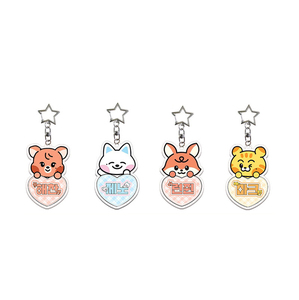 Spot New Wholesale Customized Color High Quality Fashion Trend Cartoon Acrylic PVC UV Printing Star Name Brand Key Chain Bag - Product Image 3