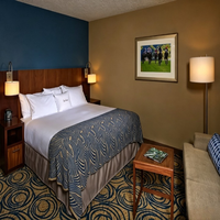 Modernes Kettenhotel-Gästezimmer Apartment Schlafzimmer-Möbelset Bett Boxspring Kopfteil Schreibtisch TV-Schrank Nachttisch Stuhl Anpassbar