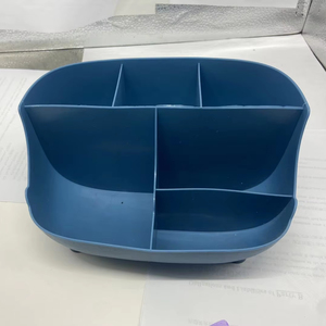 Nhựa Máy tính để bàn lưu trữ Organizer với bút bút bút chì chủ thẻ lịch đồng hồ container cho vật tư văn phòng và bàn sử dụng - Product Image 3