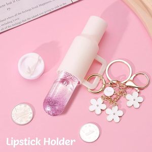 <span class=keywords><strong>Stanley</strong></span> Cross-Border Nuevo Colgante Llavero Floral en Forma de Copa, Bolsa de Almacenamiento de Lápiz Labial para el Día de San Valentín, Adorno Colgante Modelo YH005 - Product Image 4