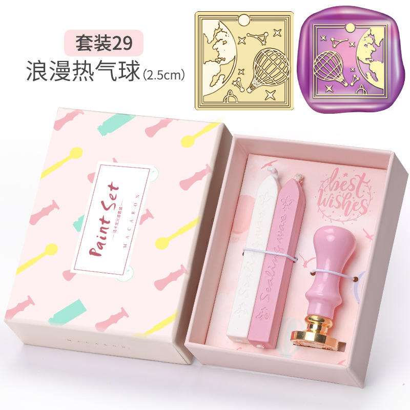 Coffret court rose 29 - Montgolfière romantique (2,5 cm)