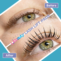 Haute Qualité 8 Paires de Coussinets en Silicone pour Rehaussement de Cils Sans Colle, Vente en Gros, Logo Personnalisé, Tiges de Rehaussement de Cils LC Curl
