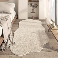 Französische High-End Plüsch Nachttisch decke Speziell geformte Imitation Kaschmir Teppich für Mädchen Schlafzimmer Cool Bay Window Mat Home