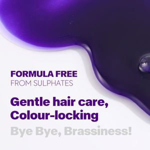Champú Profesional 3 en 1 Color Púrpura para Cabello <span class=keywords><strong>Rubio</strong></span>, Plateado y Gris, Neutraliza los Tonos Amarillos, Champú <span class=keywords><strong>Matizador</strong></span> Sin Amarillo, 300 ml - Product Image 5