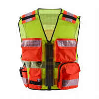 Multi Pocket Paramedic riflettore abbigliamento gilet di sicurezza Hi-Viz Dog Handler Security Tactical Custom Vest regolabile