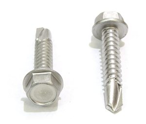 <span class=keywords><strong>Fasto</strong></span> สกรูหัวหกเหลี่ยมสแตนเลสแบบเจาะเองพร้อมฝาพลาสติกหรือเครื่องซักผ้า EPDM - Product Image 1