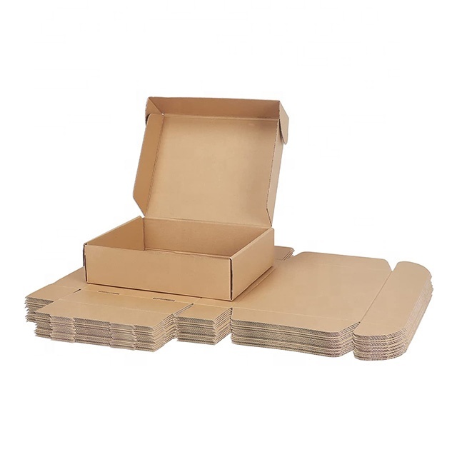 12x9x3 Inch Medium Mailing Boxes Brown Corrugated Cardboard Mailer for Small Business Paper Packaging