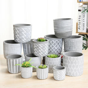 Stampo per Vaso di Fiori dal <span class=keywords><strong>Design</strong></span> Semplice e Colorato per Giardino Domestico, Vaso in <span class=keywords><strong>Cemento</strong></span> per Propagazione di Piante Orticole, per Uso a Pavimento - Product Image 2
