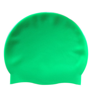 Gorro de natación de silicona para adultos, extra grande, de color sólido, impermeable, para mujeres, para natación y deportes acuáticos - Product Image 1