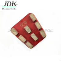 Nouveau style Bloc abrasif diamanté Frankfurt pour le polissage du granit, du marbre et des métaux, avec liant métallique, OEM, épaisseur 82mm, grain haute performance # 30- # 200 JDK 8 pièces