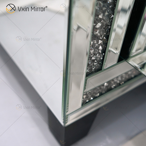 Mobile <span class=keywords><strong>TV</strong></span> in Stile Moderno Argento Nuovo Design con Specchio e Camino Arredamento per Soggiorno - Product Image 5