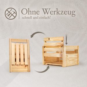 Caisses de présentation miniatures en bois inachevées et pliables coffret cadeau pour fruits vente en gros sur mesure bon marché - Product Image 3