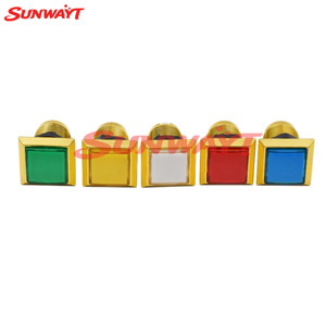 Botón Pulsador Cuadrado Iluminado de Alta Calidad Chapado en Oro para Máquina de Juegos Arcade - Product Image 3