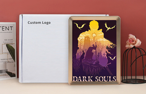 Figura <span class=keywords><strong>di</strong></span> gioco Nightlight compleanno regalo creativo Dark Souls 3D Night Paper Carving Lamp - Product Image 6