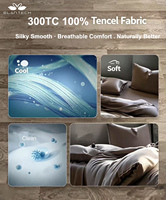 Ensemble de draps 100% Tencel Lyocell, housse de couette, ensemble de literie, ensemble de draps king size, ensemble Qilit