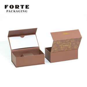FORTE Chinese Custom Luxury Jewellery Packaging Box Ring Necklace Pendant <b>Gift</b> <b>Boxes</b> Black Leatherette Paper Jewelry Packing Box - Product Image 2