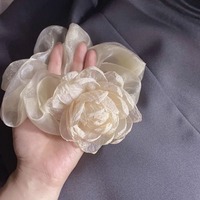 Scrunchie Mawar Manis untuk Wanita, Penjepit Rambut & Aksesoris Rambut Kelas Atas, Produk Baru Musim Panas untuk Pernikahan