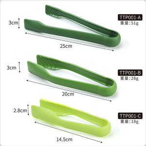 ที่หนีบอาหารพลาสติก 3 in 1 สีเขียวและสีแดงอเนกประสงค์ กันลื่น ทนความร้อน สำหรับผัก ผลไม้ ขนมปัง - Product Image 2