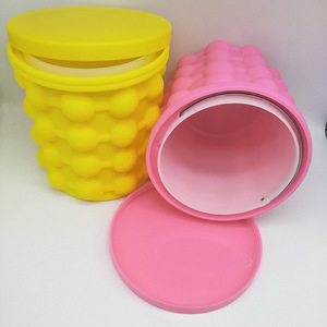 Top Sale Food Grade <b>Ice</b> Maker Bucket Summer BPA Free <b>Ice</b> <b>Cube</b> Mold <b>Trays</b> <b>Silicone</b> TPR Plastic <b>Ice</b> Buckets With Lids - Product Image 4