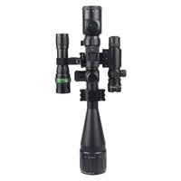 Personnalisée Super Cool 6-24x50 + Mini Red Dot Sight + Red Laser Sight + Flash Light Hunting Scope Combo Optical Scope Reflex Sight Scope