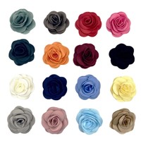 Accessoires de vêtements en satin de haute qualité, faits à la main, 10 cm, motif fleur brûlée, pour maillot de bain, DIY
