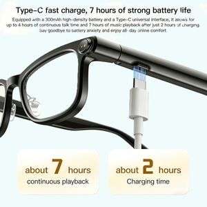 Gafas Inteligentes para Exteriores con Cámara HD Bluetooth, Gafas Inteligentes con IA <span class=keywords><strong>de</strong></span> 8MP 1080P, Traducción WiFi, Resistentes al Agua IP65, 300mAh, Anti-Luz Azul - Product Image 5