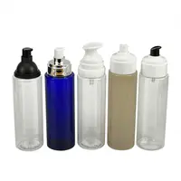 Пользовательская 8 унций матовая переработанная пластиковая косметическая упаковка для ухода за кожей ПЦР ПЭТ бутылка с насосом для лосьона 250 мл