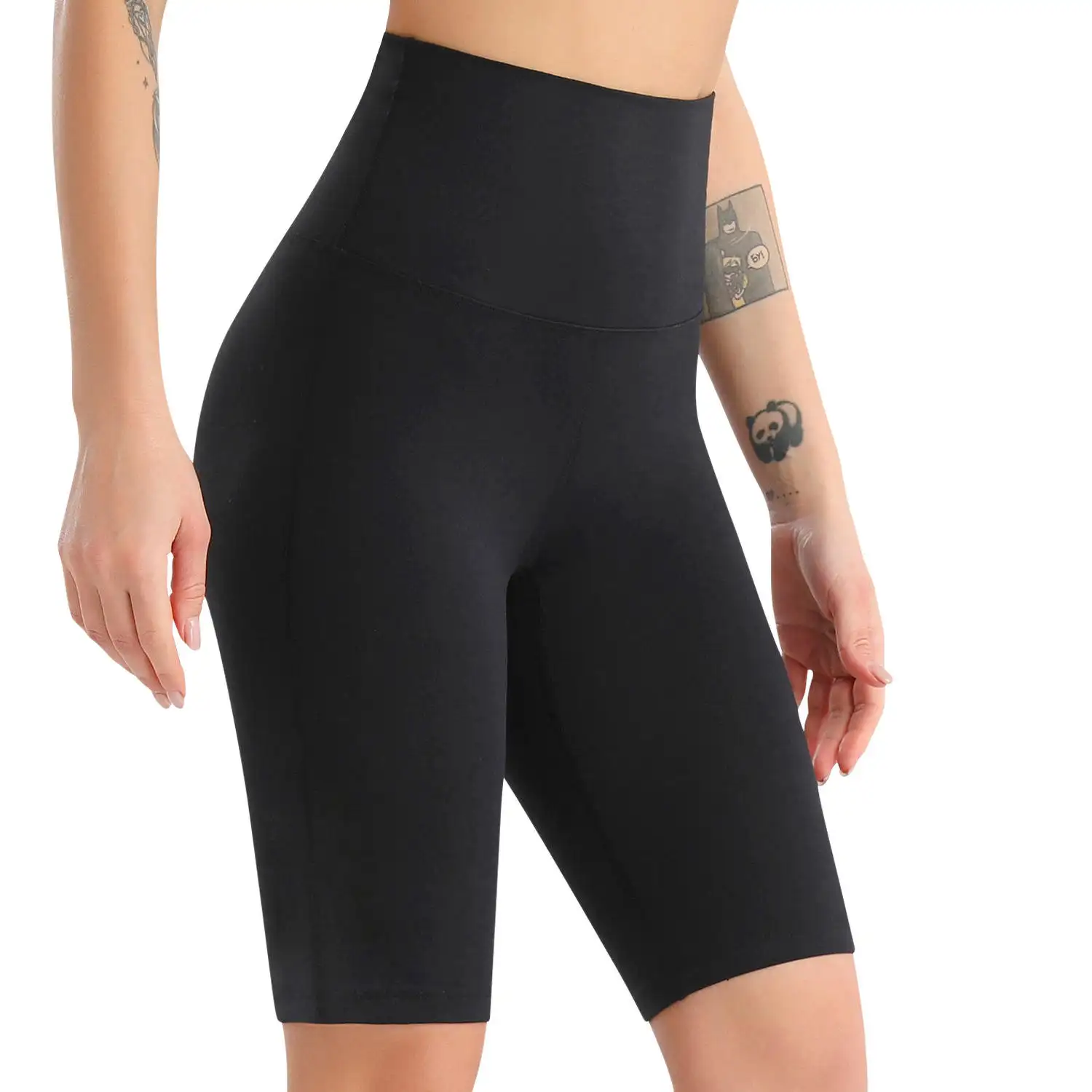 Celana dalam wanita seksi ukuran besar celana dalam elastis katun pinggang tinggi korset celana ketat Yoga pembentuk Logo kustom nyaman pembentuk