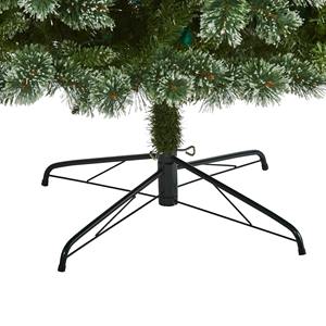 إبرة صنوبر بإضاءة مسبقة 5 قدم 6 قدم 7 قدم 8 قدم إبرة صنوبر خضراء لعيد الميلاد من قاعدة معلقة زينة عيد الميلاد لوازم زينة عيد الميلاد - Product Image 6