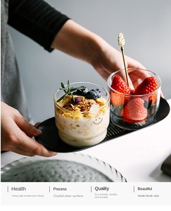 Bicchieri in Vetro Ecologici Fatti a Mano, Adatti al Microonde e Lavastoviglie, Resistenti al Calore, Impilabili, per Latte/<span class=keywords><strong>Caffè</strong></span>/Tè, Uso Domestico - Product Image 4