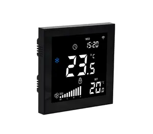 Top selling thermostat with temperature humidity fan speed and timing setting functions support wifi tuya optional thermostat