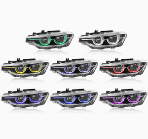 Phares avant à LED laser bicolores 6000K 36W pour Série 3 F30/F35 2013-2018 avec DRL et contrôle par application - Product Image 2