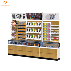 Meubles muraux pour magasin de téléphonie mobile, présentoirs pour coques de téléphone, éclairage LED, personnalisables, durables, écologiques, finition brillante en MDF/métal - Product Image 3