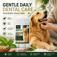 Gel dentaire pour animaux de compagnie aux ingrédients naturels pour chats et chiens, haleine fraîche sans brossage