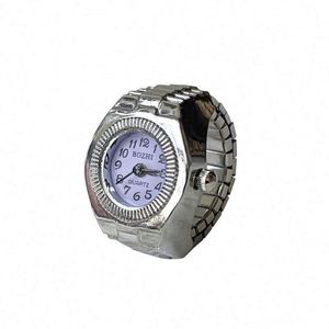 Montre créative de loisirs à boîtier en alliage, bracelet en acier inoxydable pour couple, cadran à aiguilles personnalisable, mouvement numérique, 3 ATM - Product Image 1