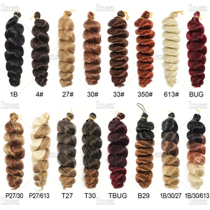 Espiral francés Curl Wave Yaki pony estilo rizado ondulado Afro Kinky extensiones <span class=keywords><strong>trenzas</strong></span> sintéticas para accesorios de cabello africano - Product Image 5