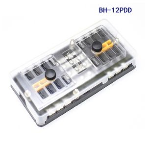 Bloque de Fusibles BH-8P/BH-12P/BH-16PDD de 8/12/16 Vías - 2 Entradas 4/6/8 Salidas con LED y Cobre Niquelado - Product Image 6