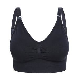 Venta al por mayor comodidad inalámbrica frente abierto maternidad <span class=keywords><strong>embarazo</strong></span> mujeres ventanas deportes sin costuras lactancia Sujetador de lactancia para mujeres - Product Image 6