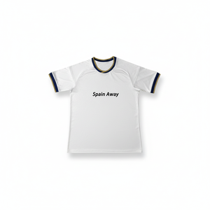 Maglia da Calcio Personalizzata Unisex Nuova Collezione Mondiale 2026 Spagna Trasferta Francia Parigi All'ingrosso 100% Poliestere a Righe Manica Corta Traspirante Asciugatura Rapida - Product Image 1