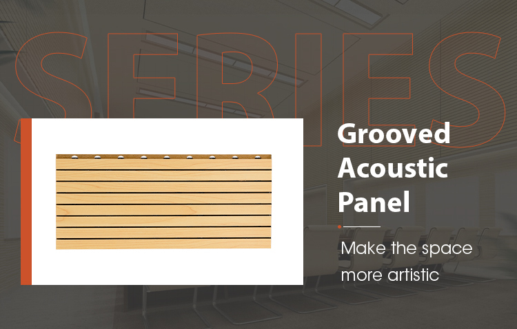 Résistant au Feu Mdf Rainuré Acoustique Panneaux de Plafond Mur Intérieur En Bois Pour La Station De TÉLÉVISION