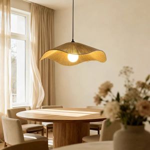Wabi Sabi Hemp Rope Pendant Light Retro <b>Chandelier</b> <b>For</b> Hotel Bar Tea Room <b>Bedroom</b> Decor - Product Image 3