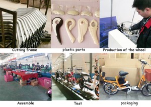 Wholesale OEM ODM Powerful 400W Motor 48V 20AH Electric Scooter Bike <strong>Bicycle</strong> for Adults - Product Image 5