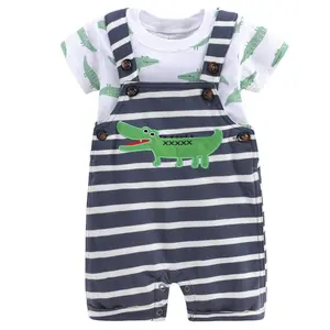 Boys &Girls Clothes Sets Summer New Fashion Cotton Material Baby Suits Kids Romper Children Clothing infant 1 2 3 Years Old