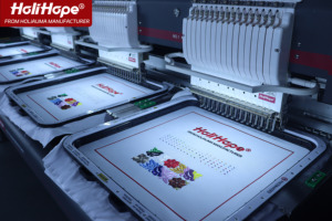 Machine à broder numérique informatisée à <span class=keywords><strong>quatre</strong></span> têtes Holiauma HoliHope avec garantie de 10 ans, machine à broder automatique 3D pour casquettes et t-shirts - Product Image 4