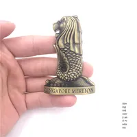 Imán de refrigerador de Metal grabado conmemorativo magnético estéreo nuevo de gama alta para Francia América Inglaterra Italia Malasia Dubai