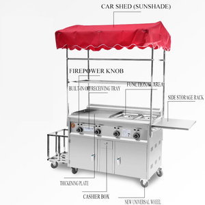 Komersial Gas jenis Griddle Deep Fryer Kanto mesin memasak - Product Image 3