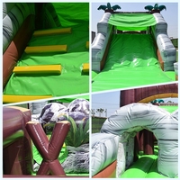Parcours d'obstacles gonflable géant pour adultes à louer, parcours d'obstacles extérieur, parcours d'obstacles jungle