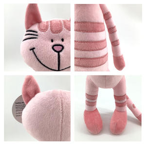 Peluche Natalizio a Forma di Gatto Cartoon Ricamato, Super Morbido con Imbottitura in Cotone PP, Altezza 31-50cm, Decorazione Domestica Carina - Product Image 4